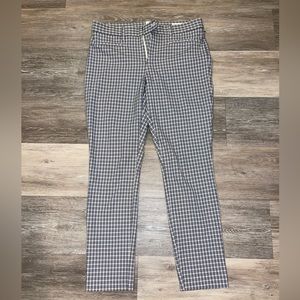 Womens GAP Business Pants Size 6 Black & White Box Design Like New Work Squares
